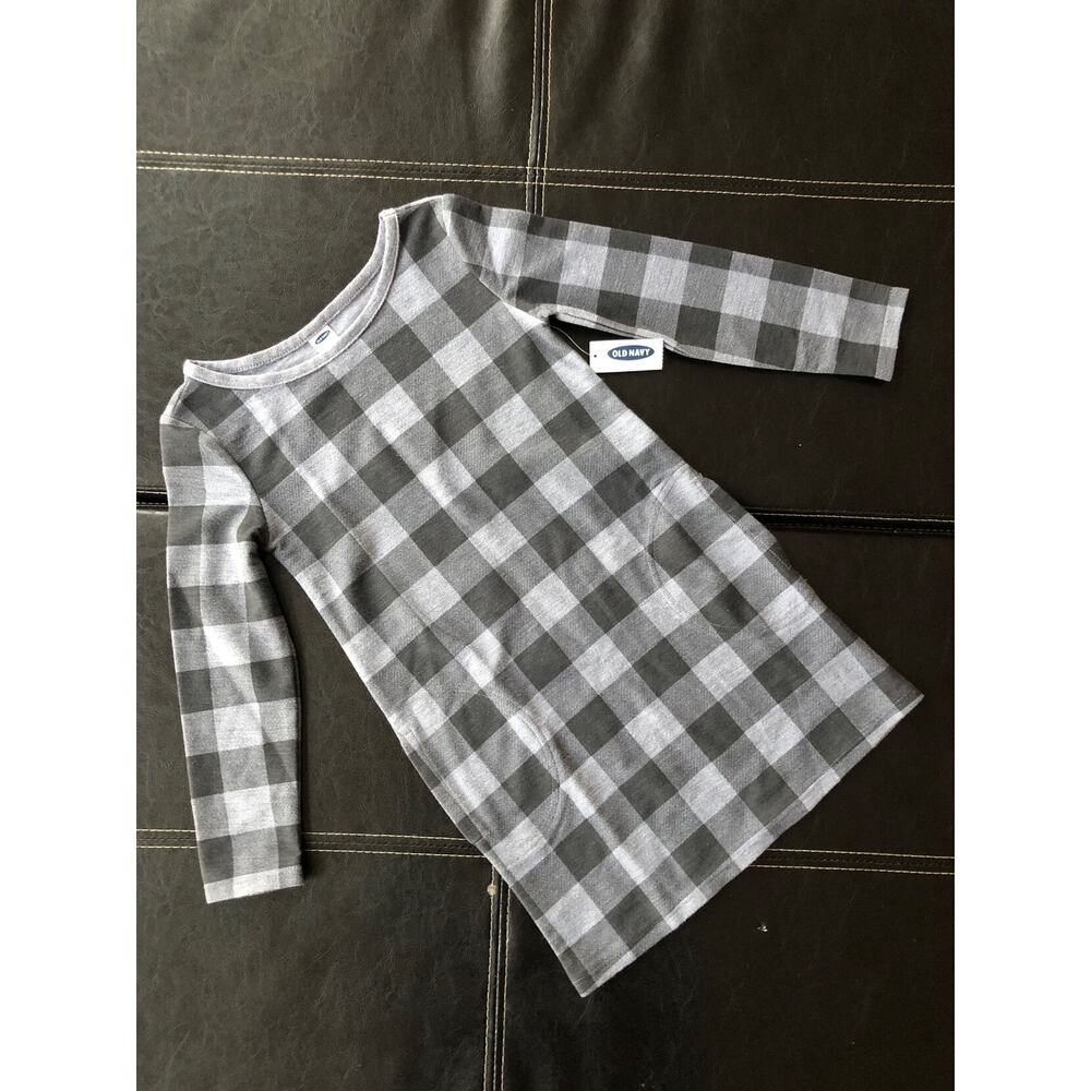 Old Navy Blue Buffalo Plaid Dress